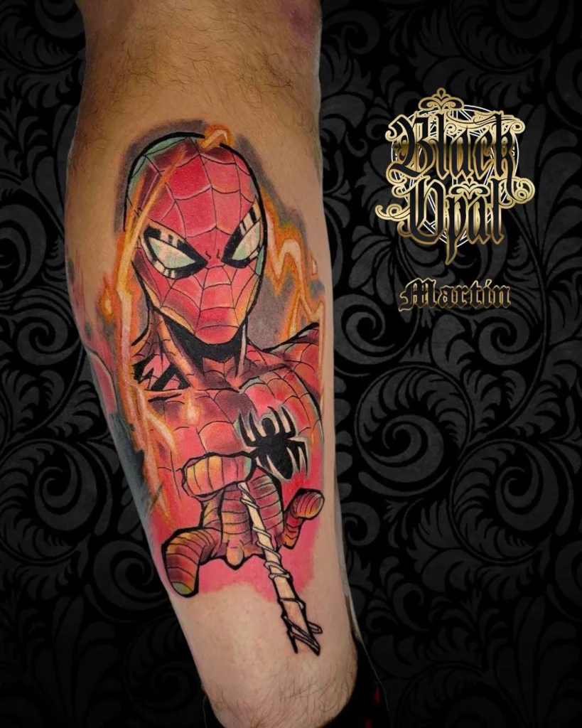 DC Spiderman Tatto By Martin Parker