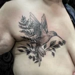 Scar Coverup - Hummingbird Tattoo